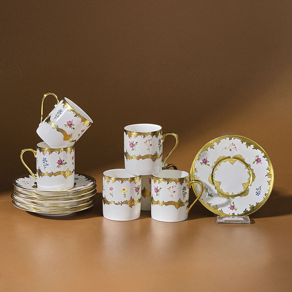 Karaca Bihter 6 Kişilik Kahve Fincan Takımı 90 ml