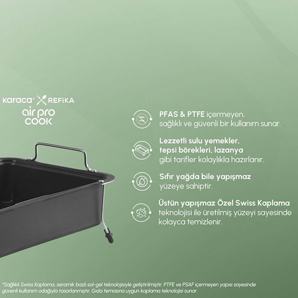 Karaca Air Pro Cook x Refika Airfryer 9L görseli 5