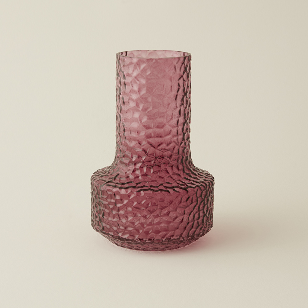 Karaca Home Nessa Vazo Mor 17x25,5 cm görseli 2