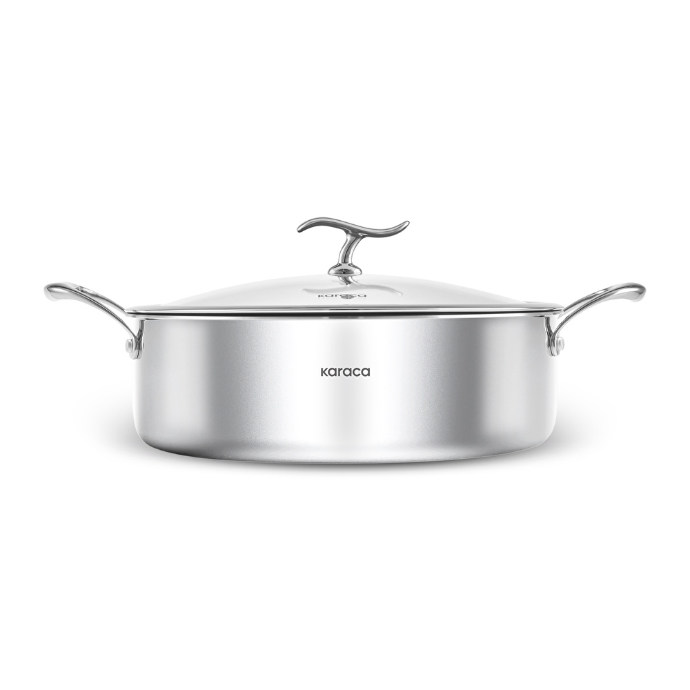Karaca Plasma Steel 316+ 3Ply Karnıyarık Tencere 26 cm görseli 1