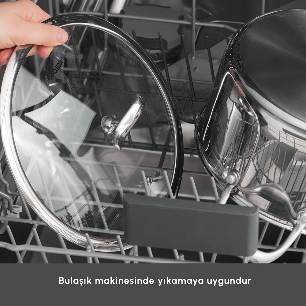 Karaca Plasma Steel 316+ 3Ply Karnıyarık Tencere 30 cm thumbnail 10