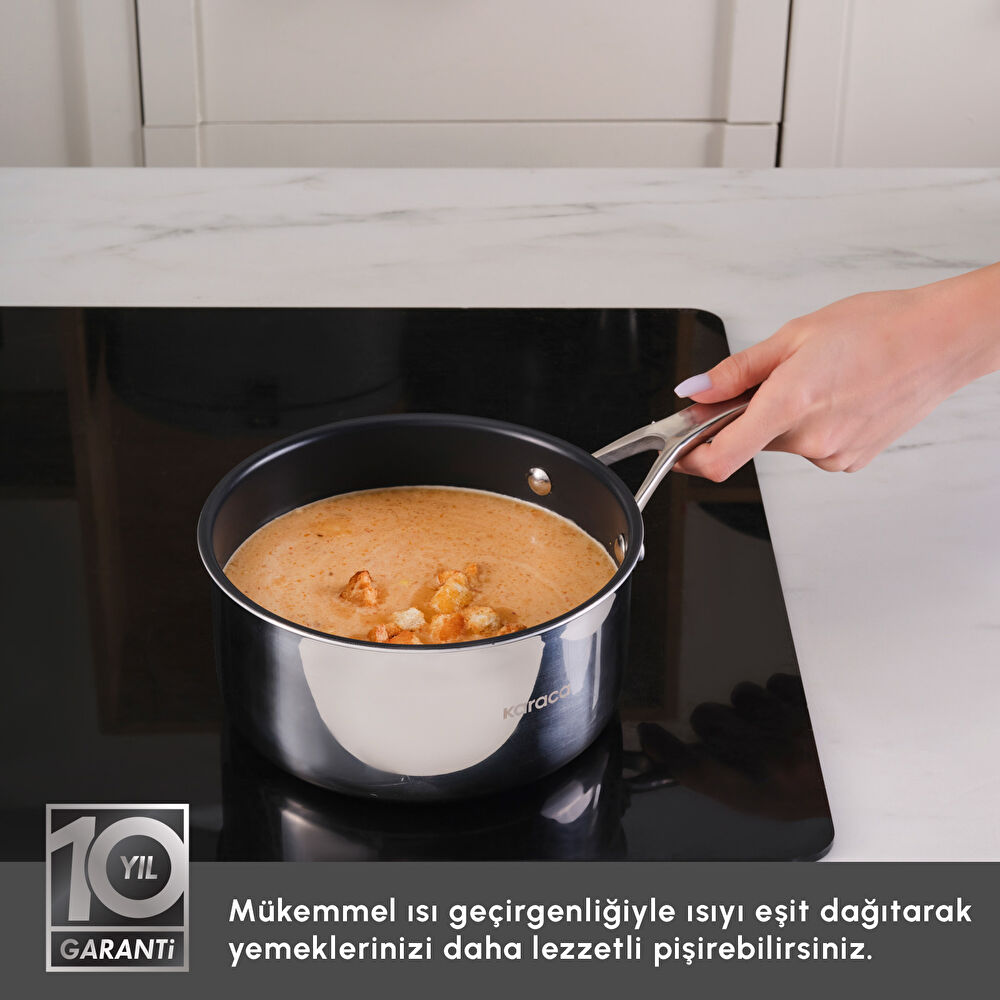 Karaca Plasma Steel 316+ 3Ply Sosluk 16 cm thumbnail 6