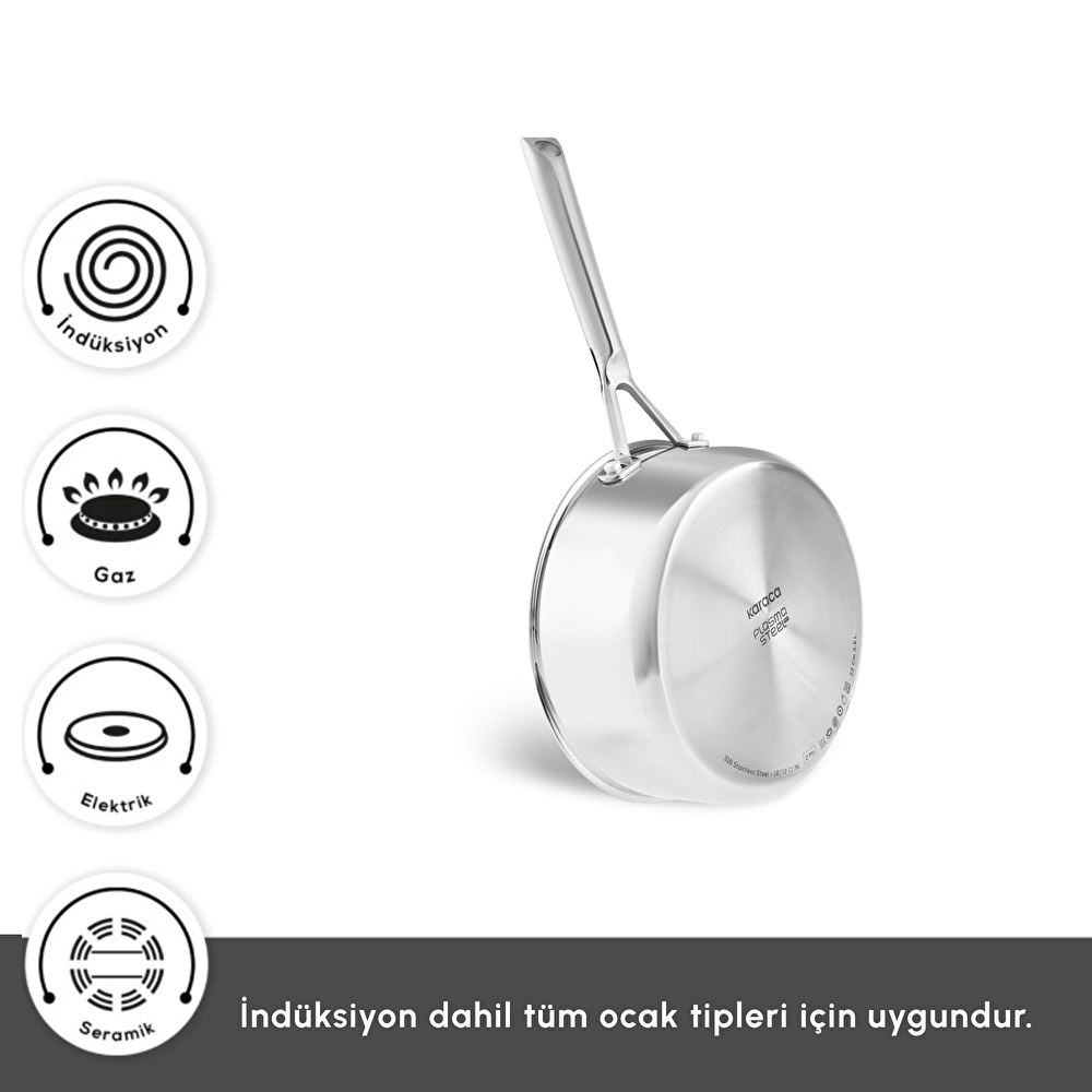 Karaca Plasma Steel 316+ 3Ply Sosluk 18 cm thumbnail 8