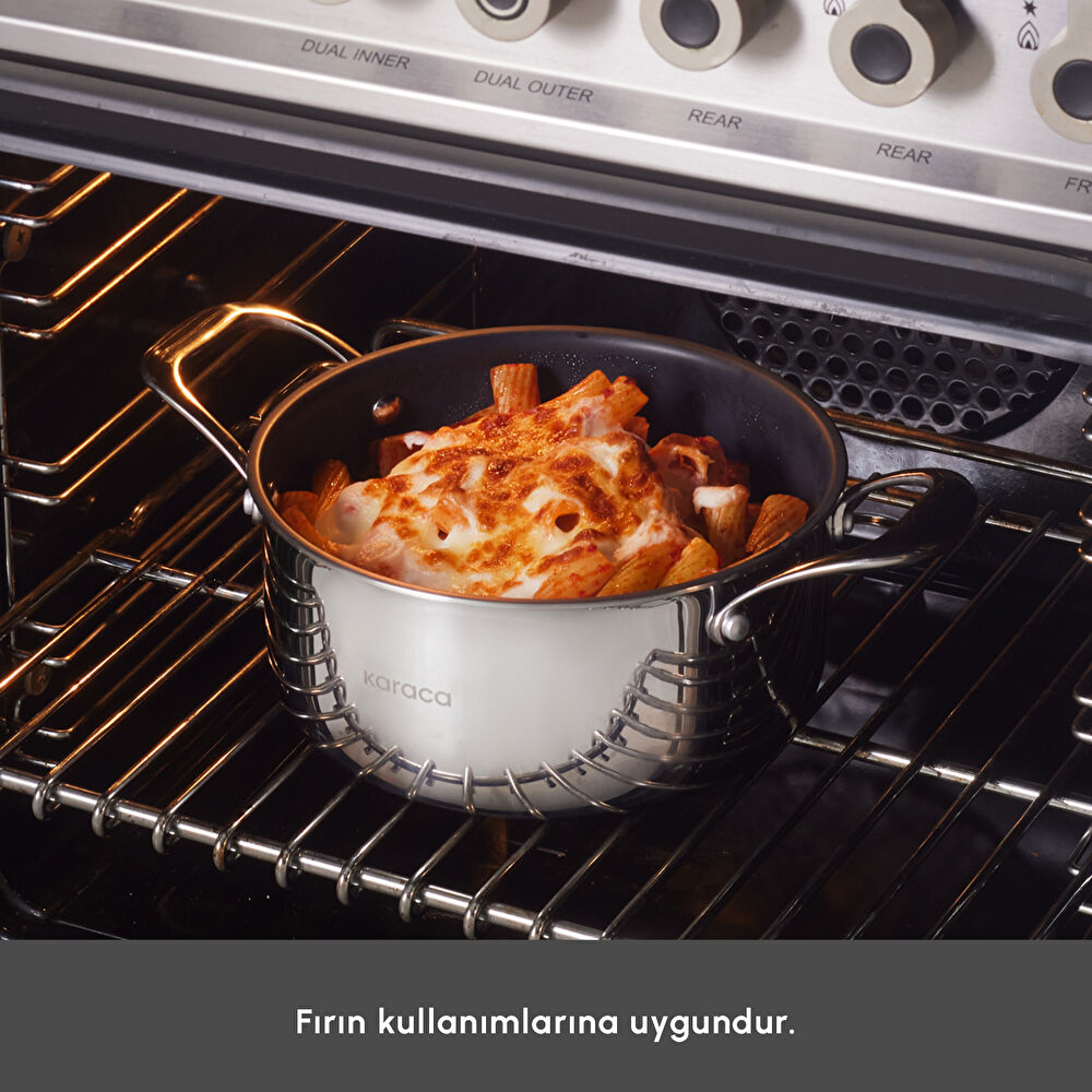 Karaca Plasma Steel 316+ 3Ply 7 Parça Tencere ve Tava Seti thumbnail 12