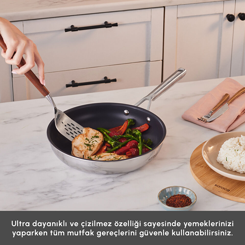 Karaca Plasma Steel 316+ 3Ply 7 Parça Tencere ve Tava Seti thumbnail 7