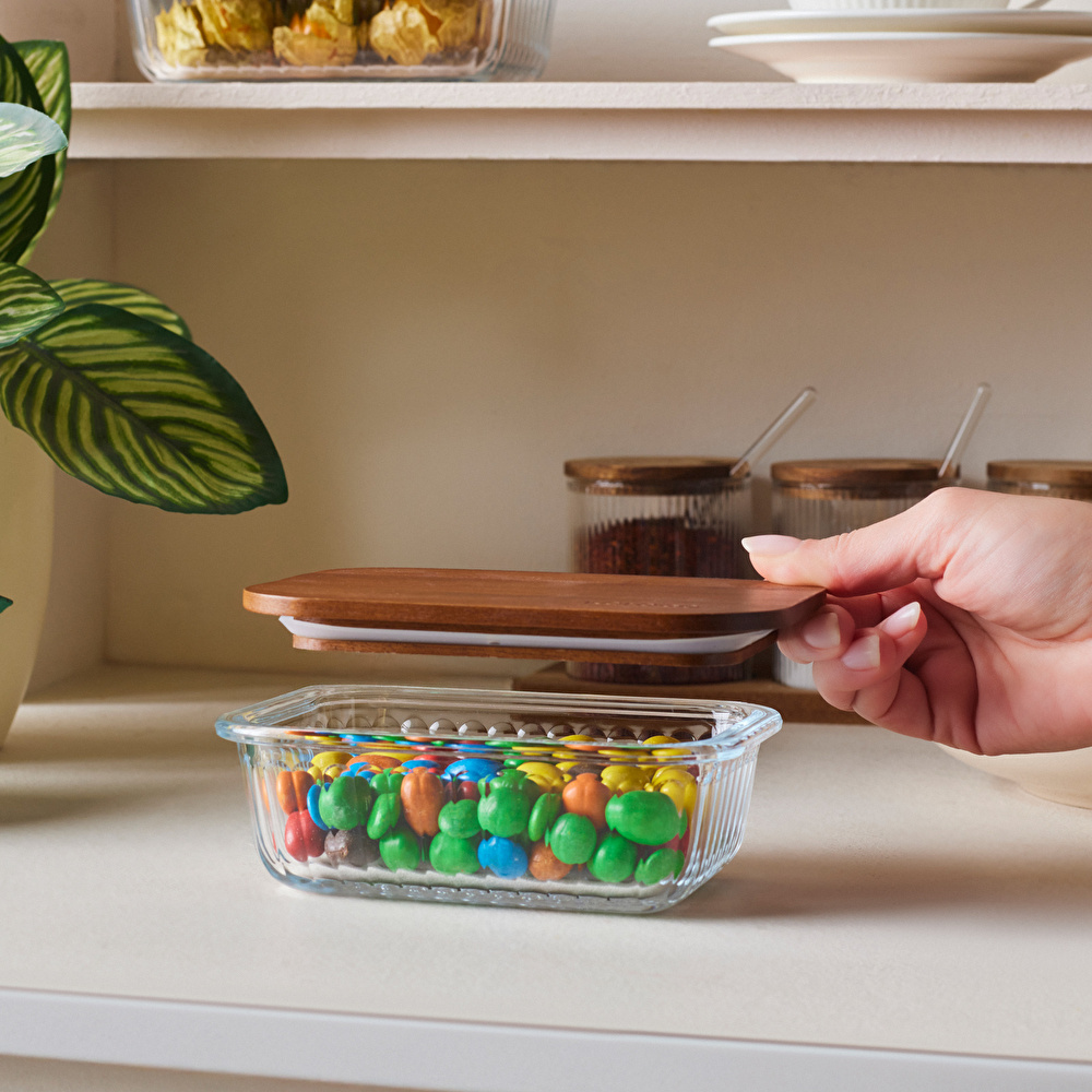 Karaca Massi Acacia Cam Saklama Kabı 370 ml thumbnail 3