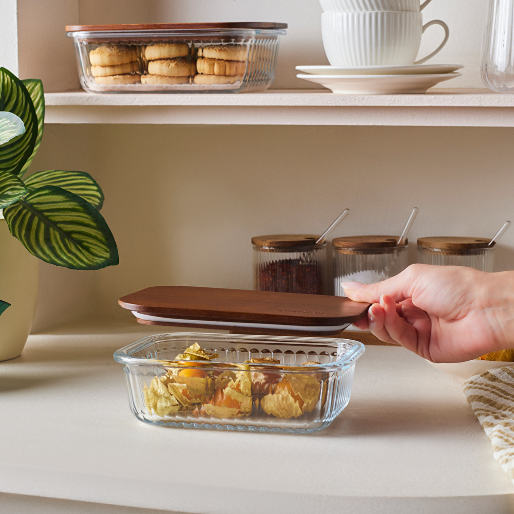 Karaca Massi Acacia Cam Saklama Kabı 640 ml thumbnail 3