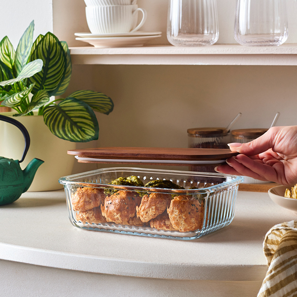 Karaca Massi Acacia Cam Saklama Kabı 1500 ml thumbnail 4