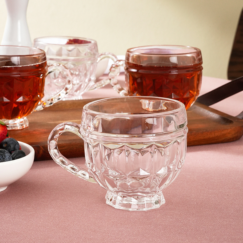 Karaca Sezen 4 Kişilik Cam Çay Fincanı thumbnail 2