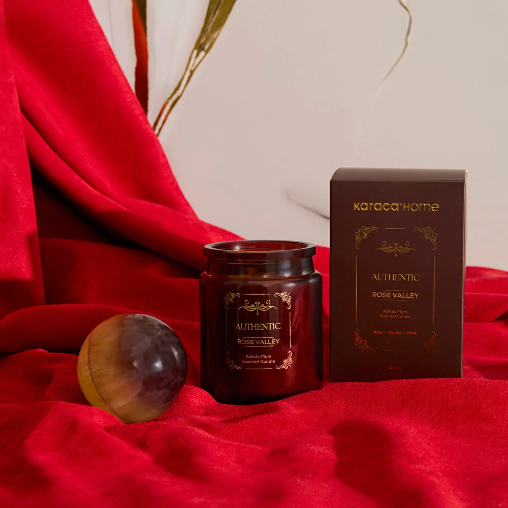 Karaca Home Authentic Serisi Rose Valley Kokulu Mum görseli 1