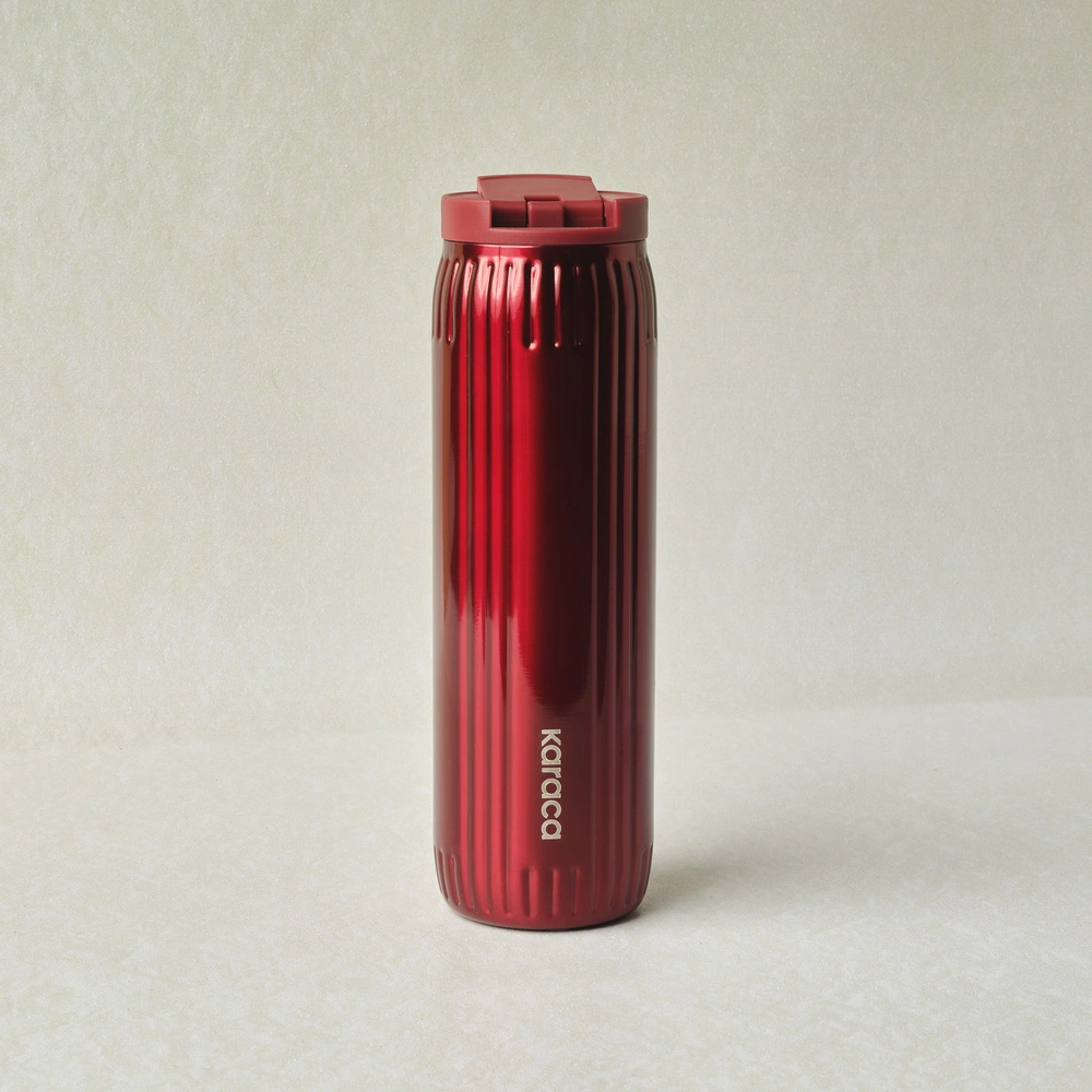 Karaca Rimo Sızdırmaz Çelik Termos 600 ml Kırmızı görseli 1