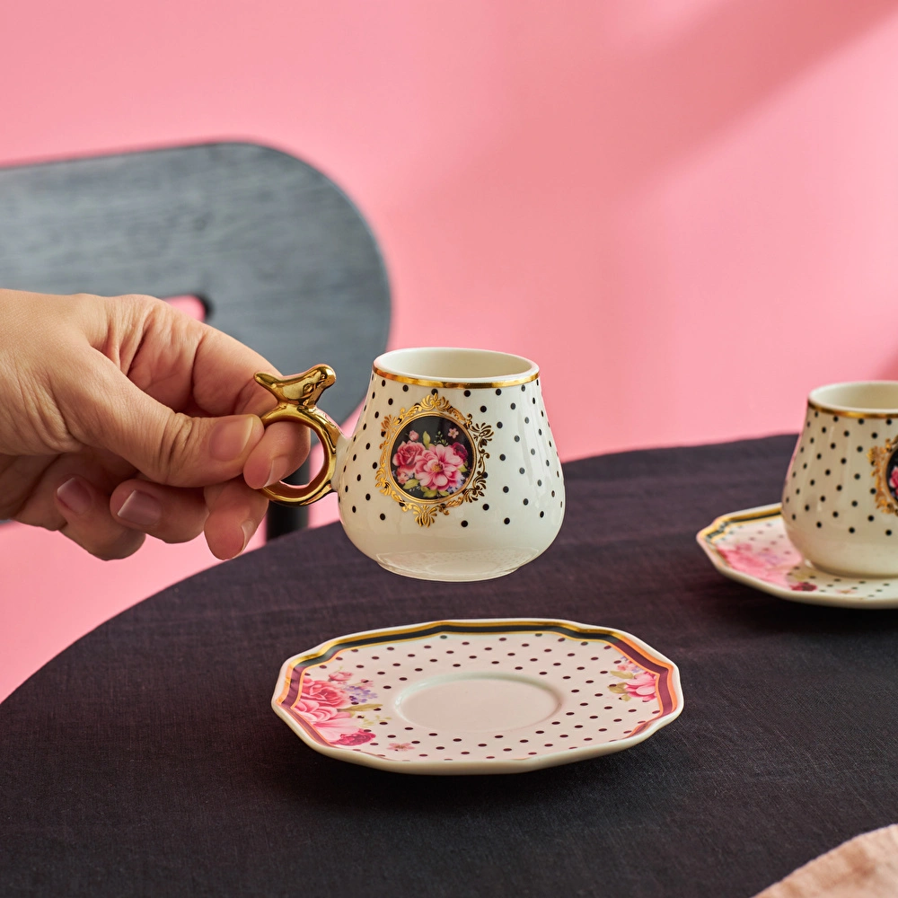 Karaca Şehrazat 6 Kişilik Kahve Fincanı 90 ml thumbnail 7