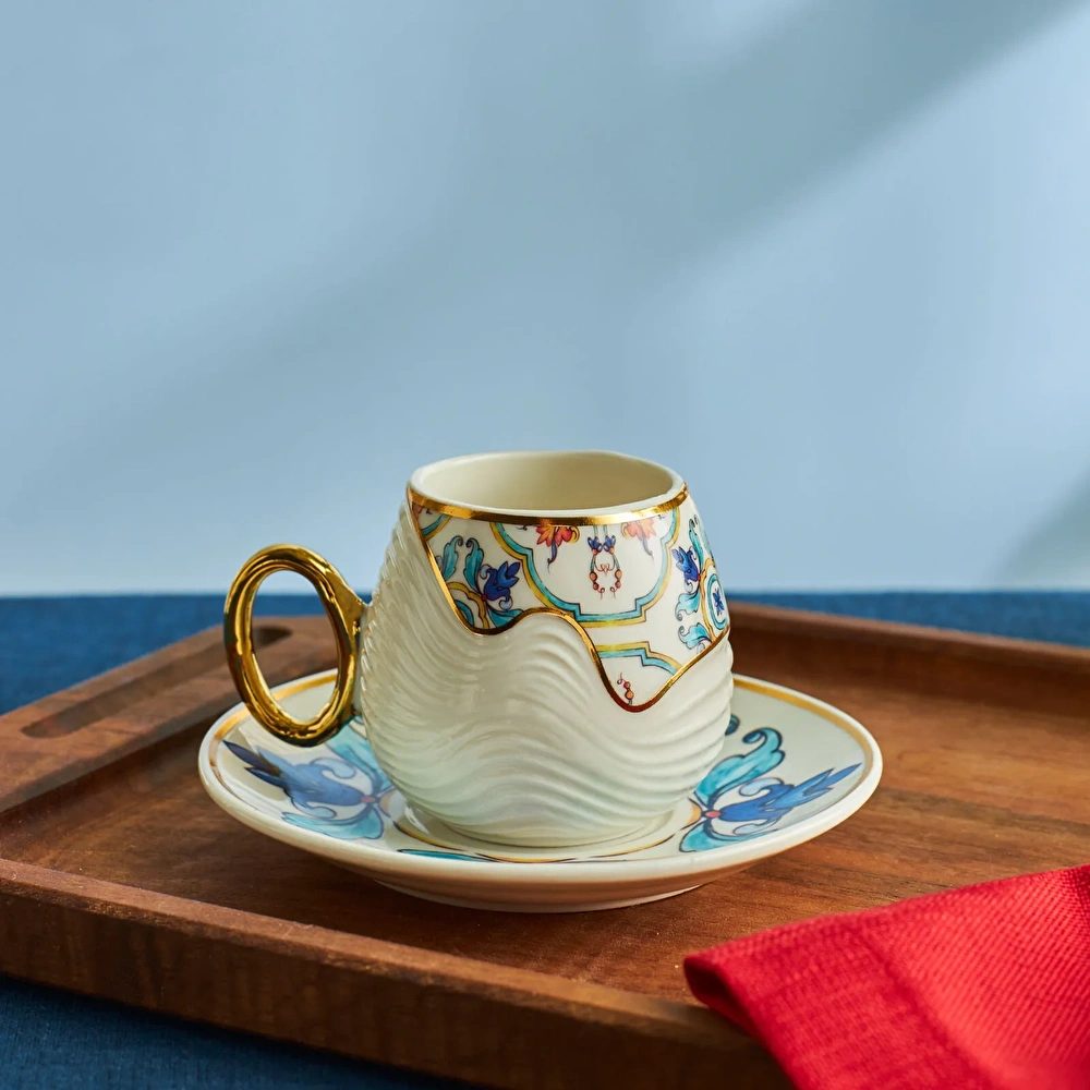 Karaca Efsun 6 Kişilik Kahve Fincan Takımı thumbnail 4