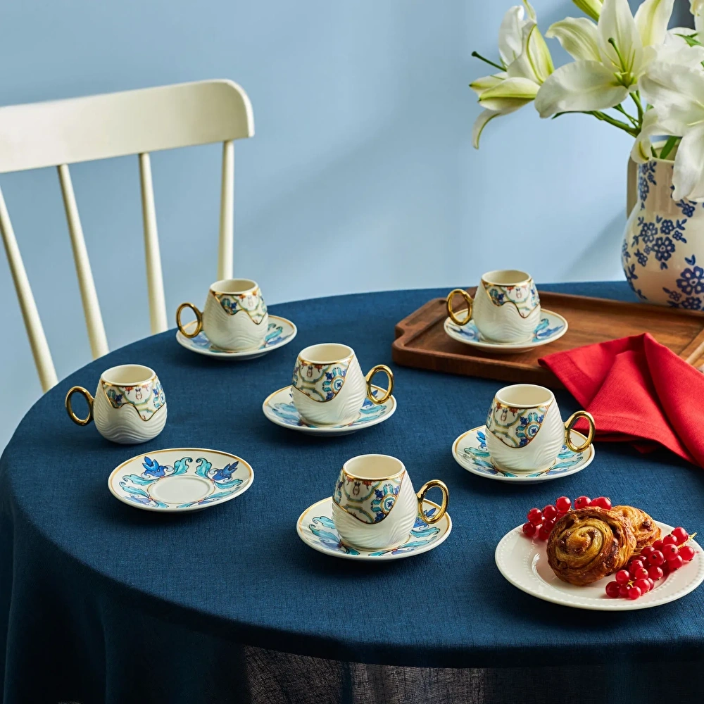 Karaca Efsun 6 Kişilik Kahve Fincan Takımı