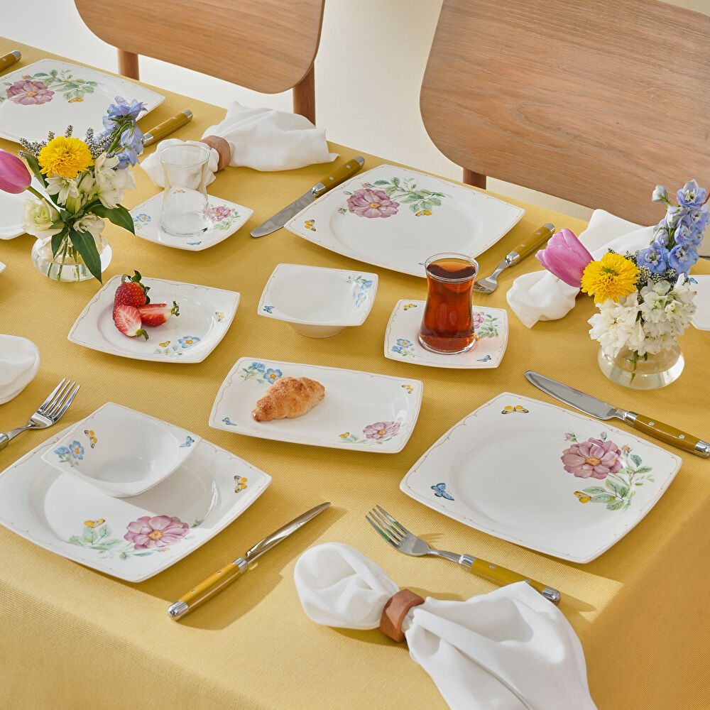 Karaca Forever Bone Velora 26 Parça 6 Kişilik Kahvaltı Takımı thumbnail 5