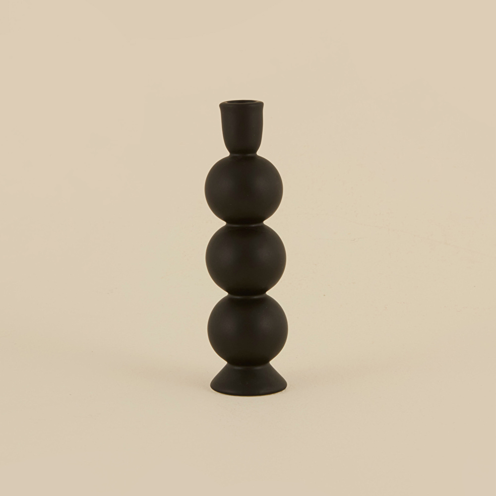 Karaca Home Enna Şamdan Siyah 7x6x23,2 cm görseli 4