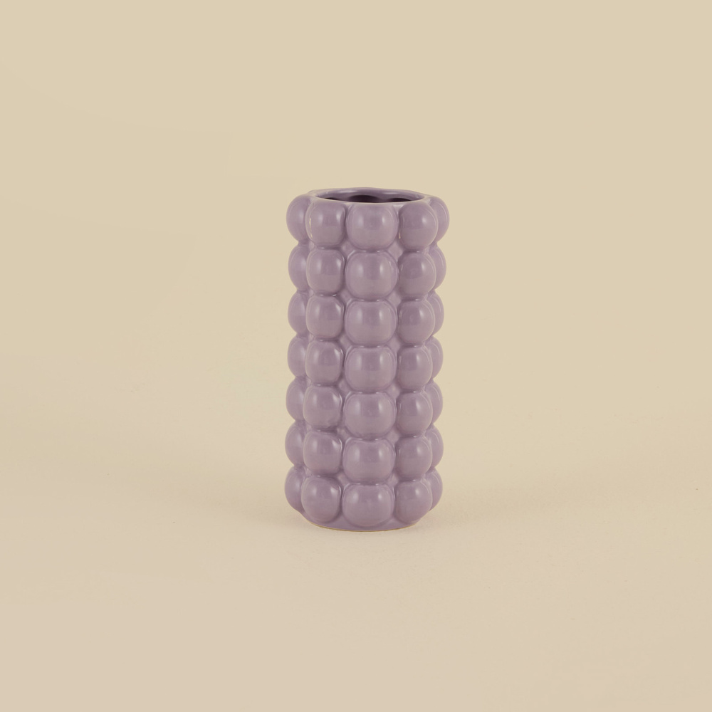 Karaca Home Rocco Silindir Vazo Lila 9,3 x 9,3 x 18 cm görseli 3