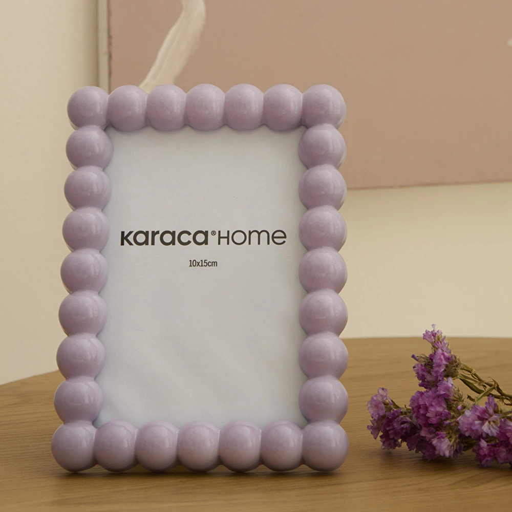 Karaca Home Rocco Fotoğraf Çerçevesi Lila 10x15 cm görseli 1