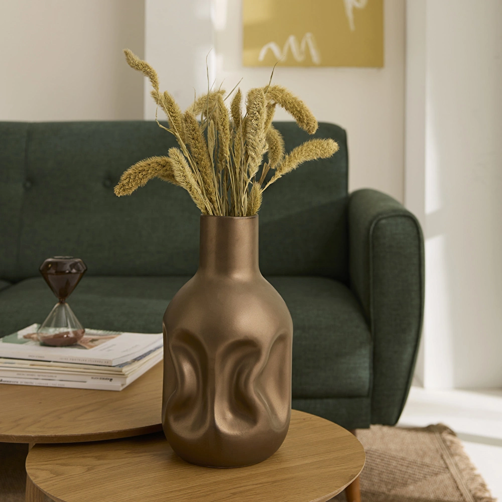 Karaca Home Vessa Amorf Vazo 17,5x15x32,3 cm görseli 1