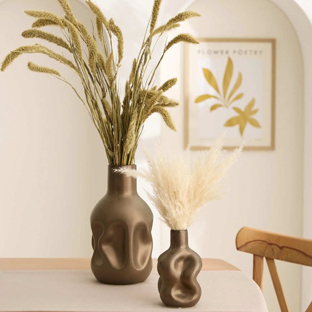 Karaca Home Vessa Amorf Vazo 17,5x15x32,3 cm görseli 2