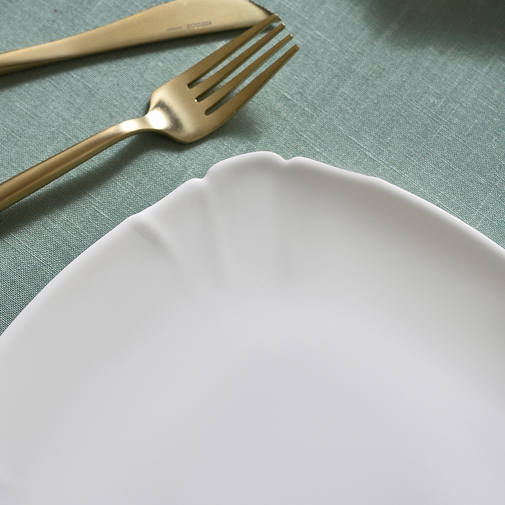 Karaca Tonny 6 Parça Opal Pasta Takımı Beyaz 19 cm görseli 2