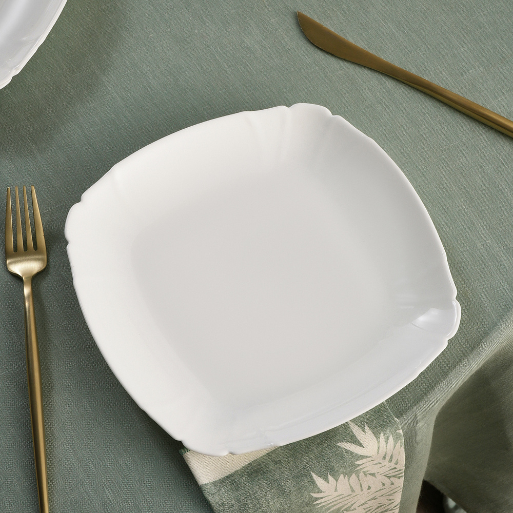 Karaca Tonny 6 Parça Opal Pasta Takımı Beyaz 19 cm görseli 3