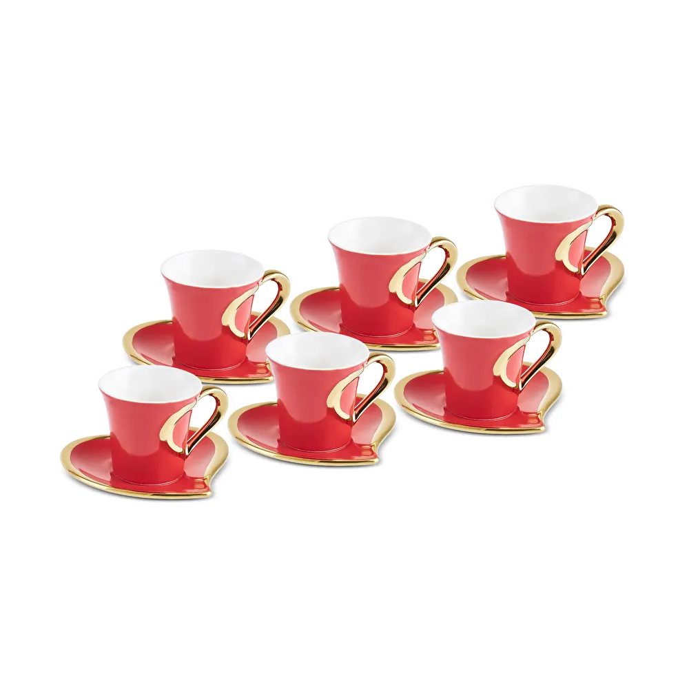 Karaca Kalpten 6 Kişilik Kahve Fincan Takımı 90 ml thumbnail 9