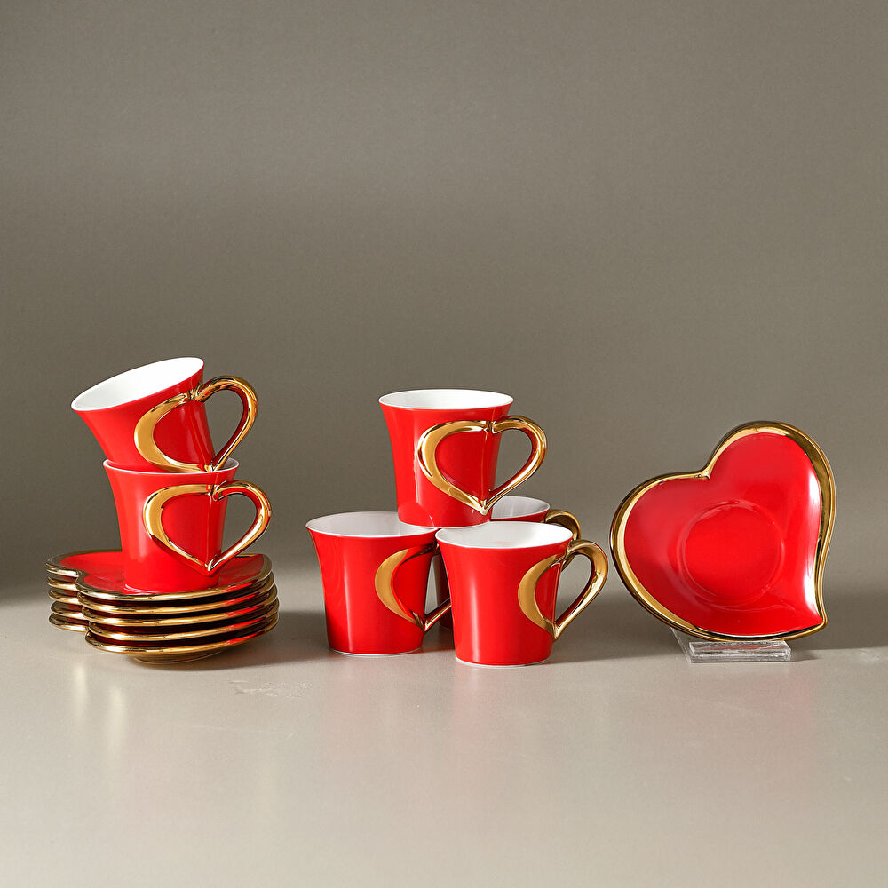 Karaca Kalpten 6 Kişilik Kahve Fincan Takımı 90 ml thumbnail 3