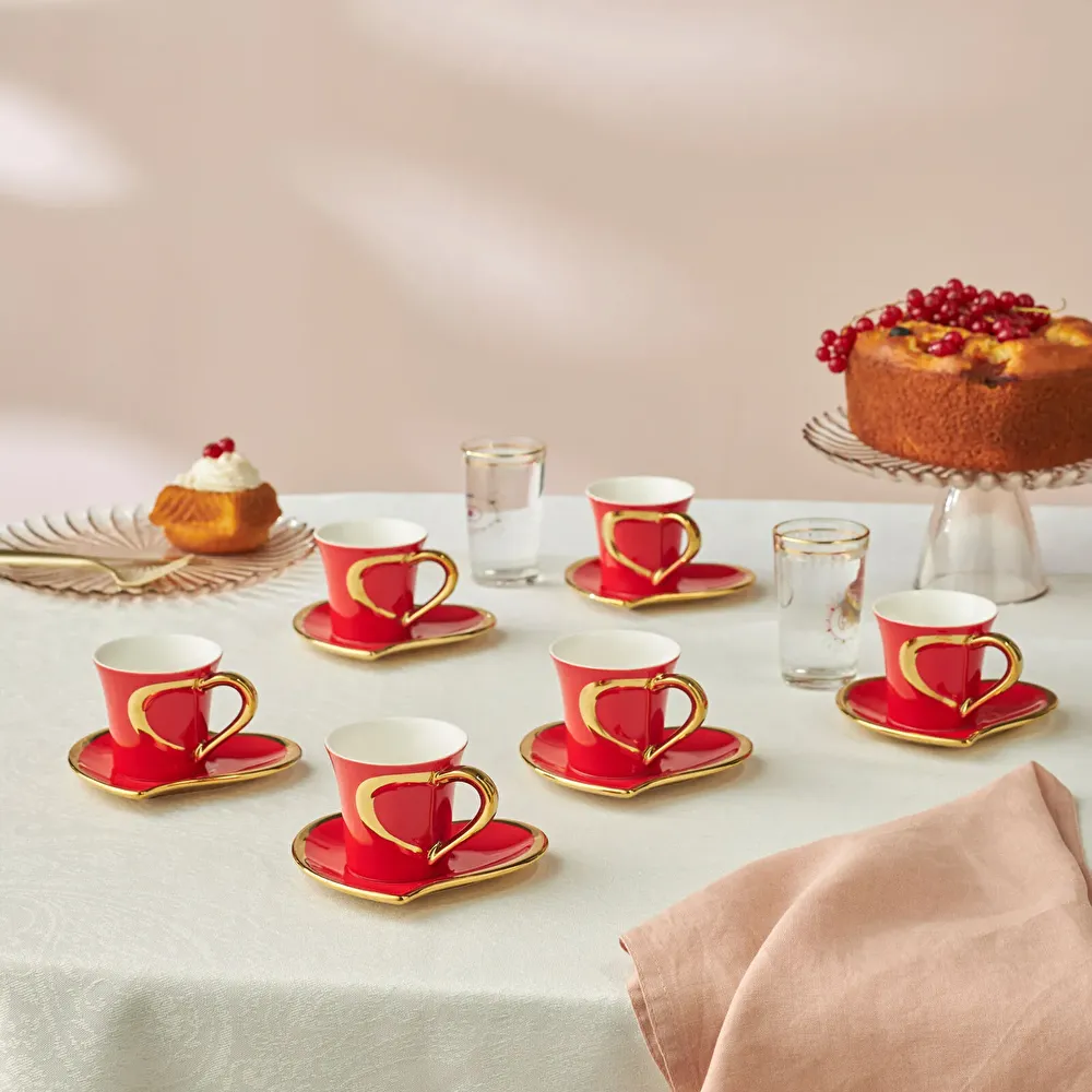 Karaca Kalpten 6 Kişilik Kahve Fincan Takımı 90 ml