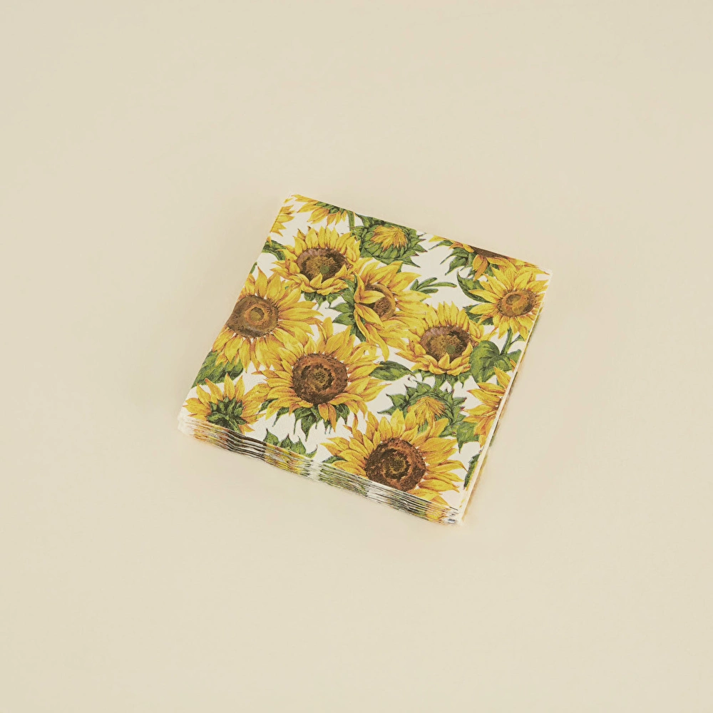 Karaca Home Bellis 20'li Lotus Sunflower Kağıt Peçete görseli 2