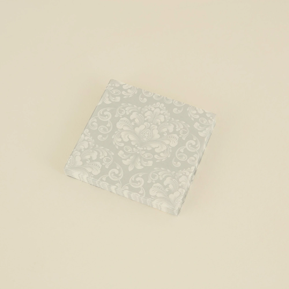 Karaca Home Bellis 20li Motifli Kağıt Peçete 33x33 Cm Silver görseli 2