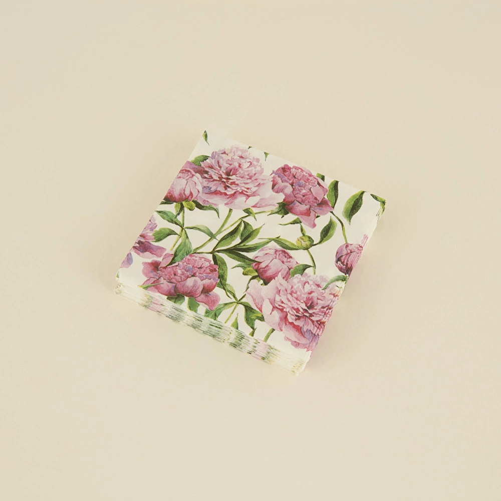 Karaca Home Bellis Rose 20li Desenli Kağıt Peçete 33x33 Cm Pembe görseli 2