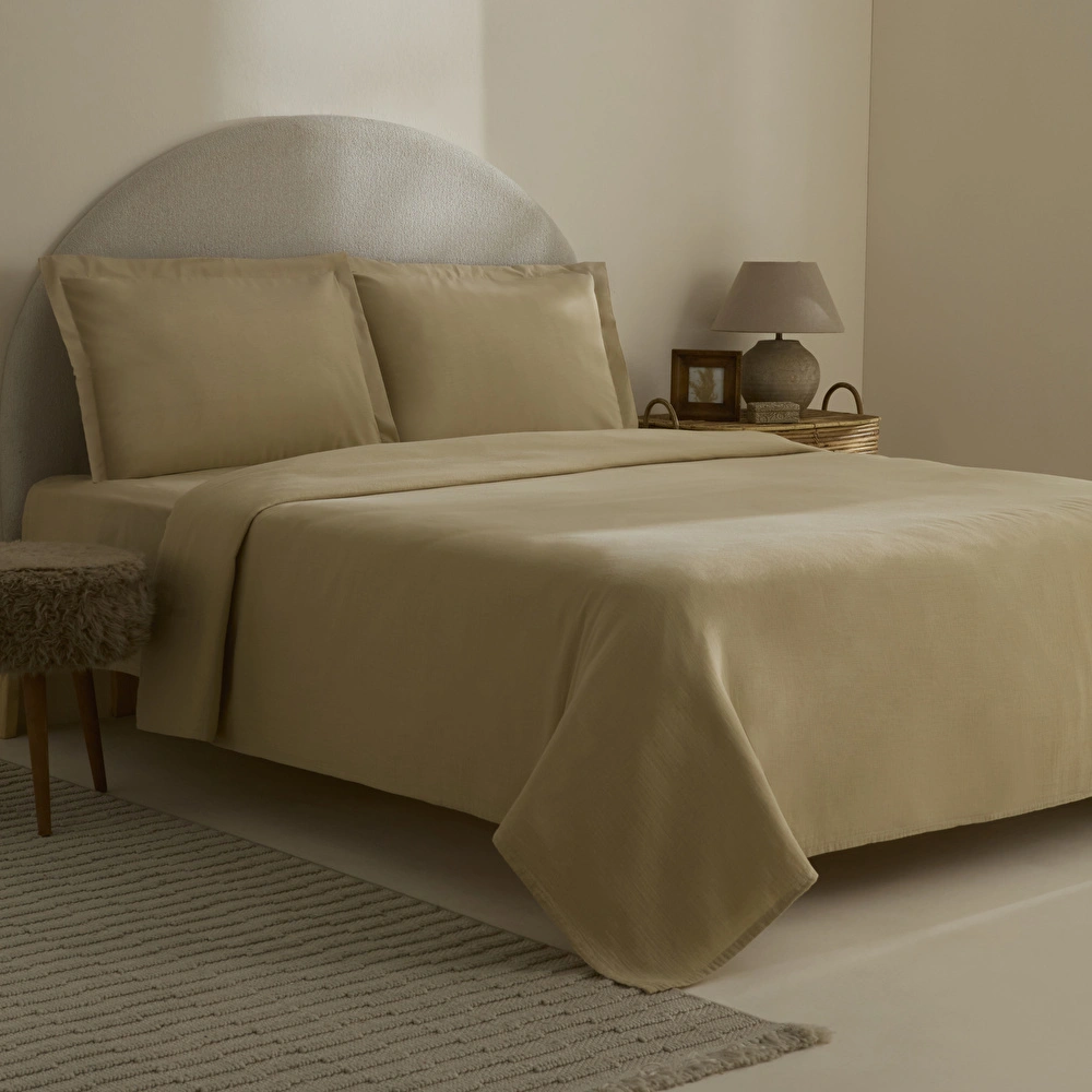 Karaca Home Farel Müslin Çift Kişilik Pike Vizon görseli 2