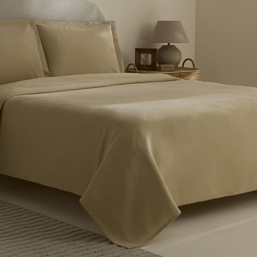 Karaca Home Farel Müslin Çift Kişilik Pike Vizon görseli 3