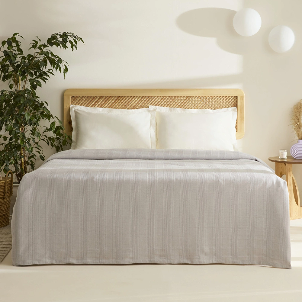 Karaca Home Verona %100 Pamuk Çift Kişilik Pike Taş görseli 1