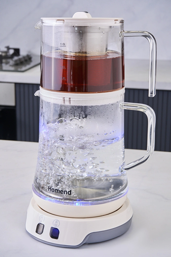 Homend Royaltea 1758H Konuşan Çay Makinesi Beyaz görseli 3