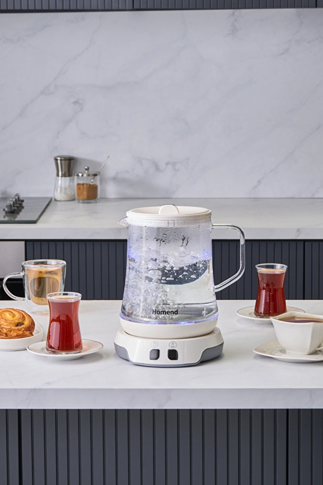 Homend Royaltea 1758H Konuşan Çay Makinesi Beyaz görseli 6