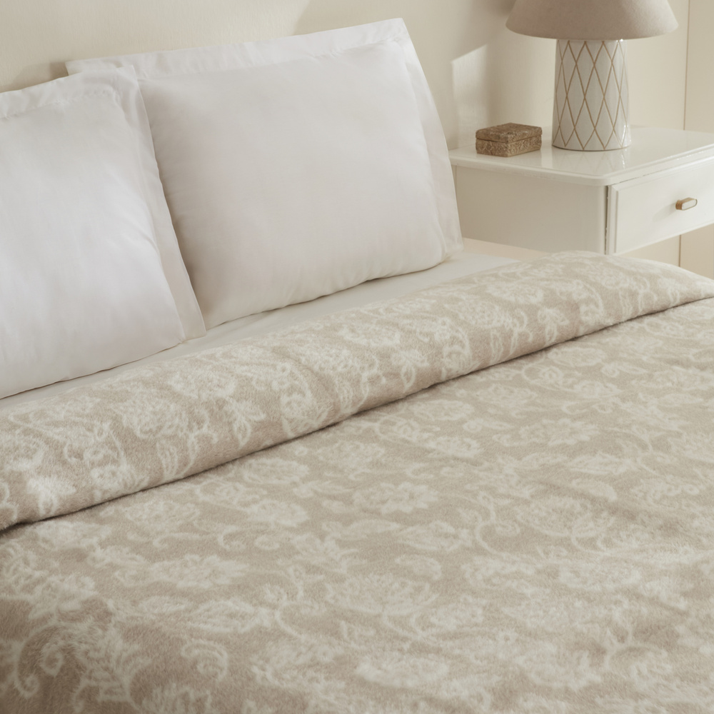 Karaca Home Glorinda Çift Kişilik Akrilik Battaniye Açık Kahve görseli 4