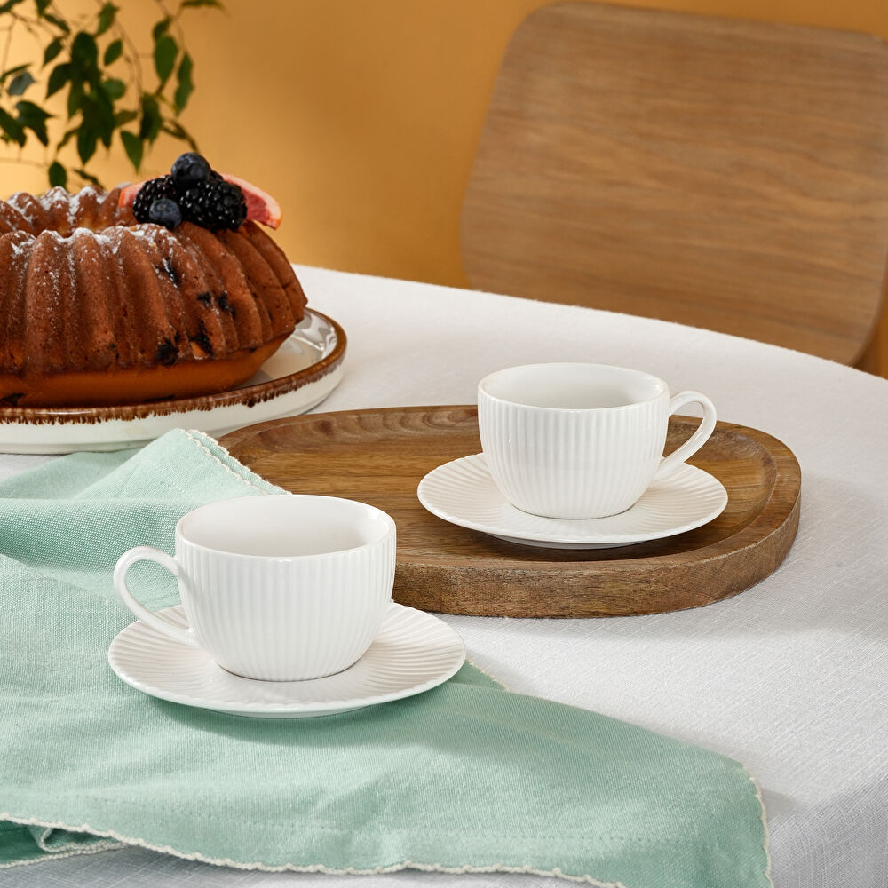 Karaca Seashell 2 Kişilik Espresso ve Kahve Fincan Takımı 100 ml thumbnail 4