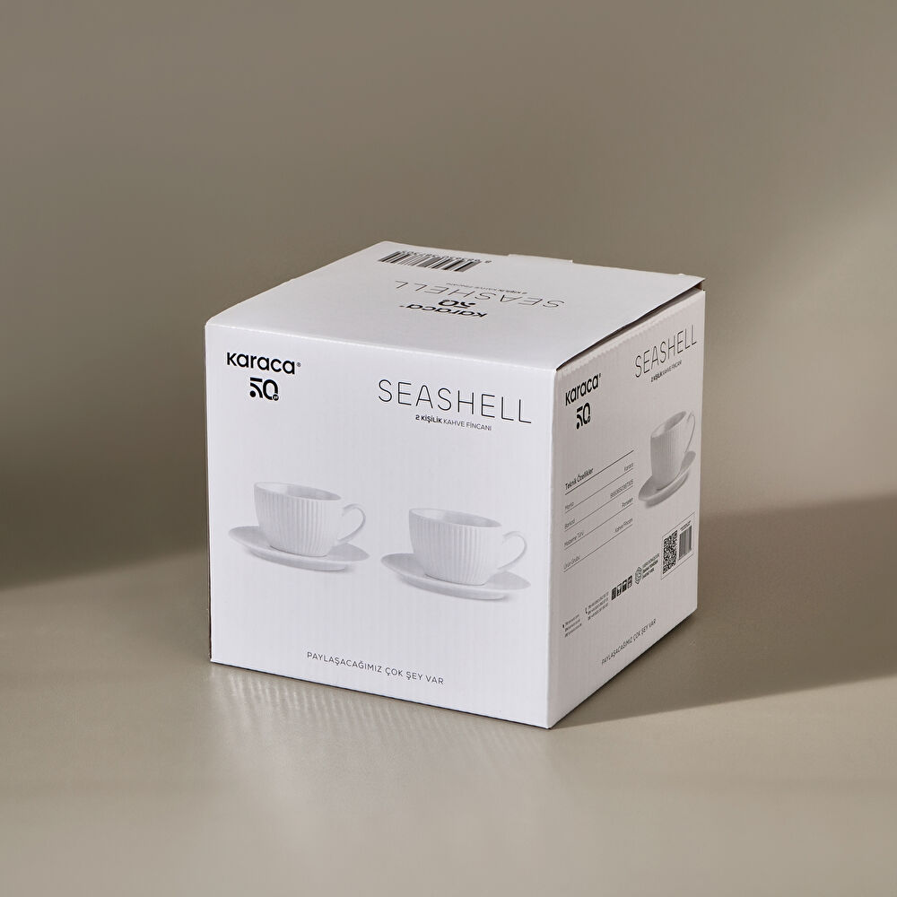 Karaca Seashell 2 Kişilik Espresso ve Kahve Fincan Takımı 100 ml thumbnail 9