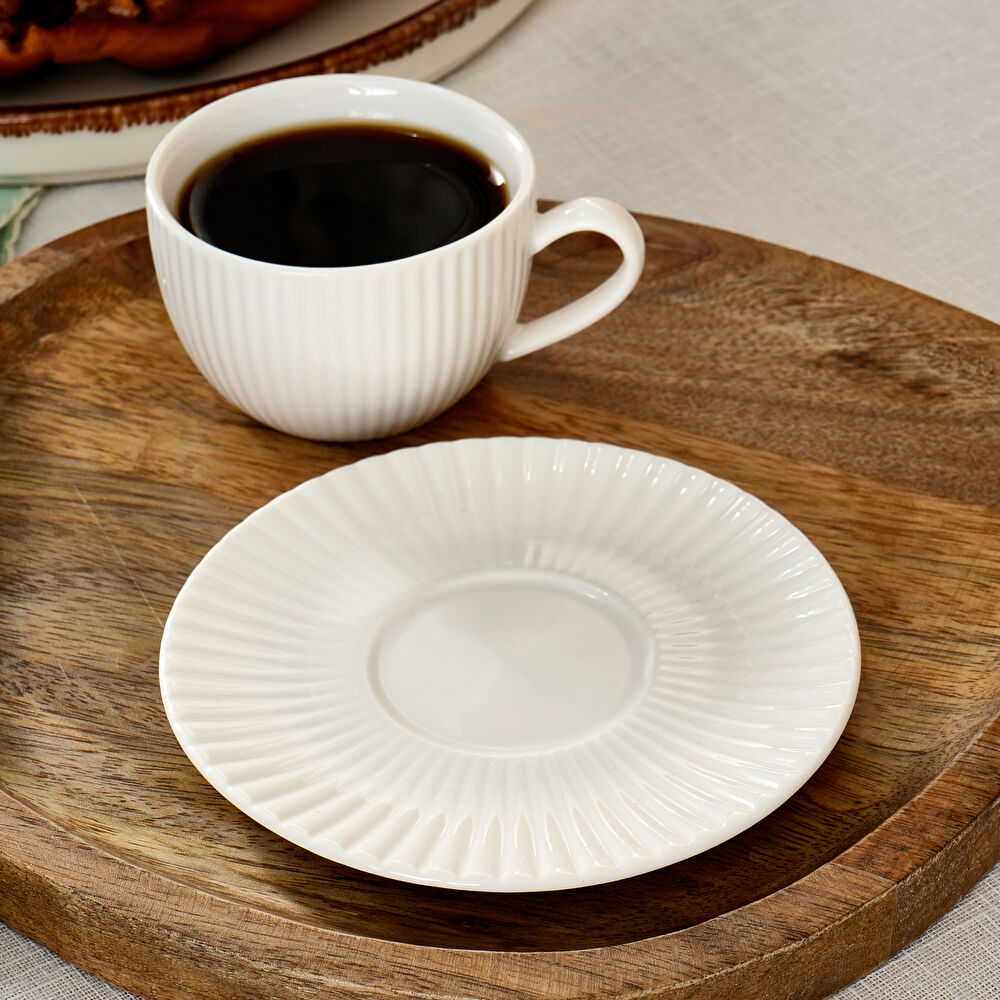 Karaca Seashell 2 Kişilik Espresso ve Kahve Fincan Takımı 100 ml thumbnail 6