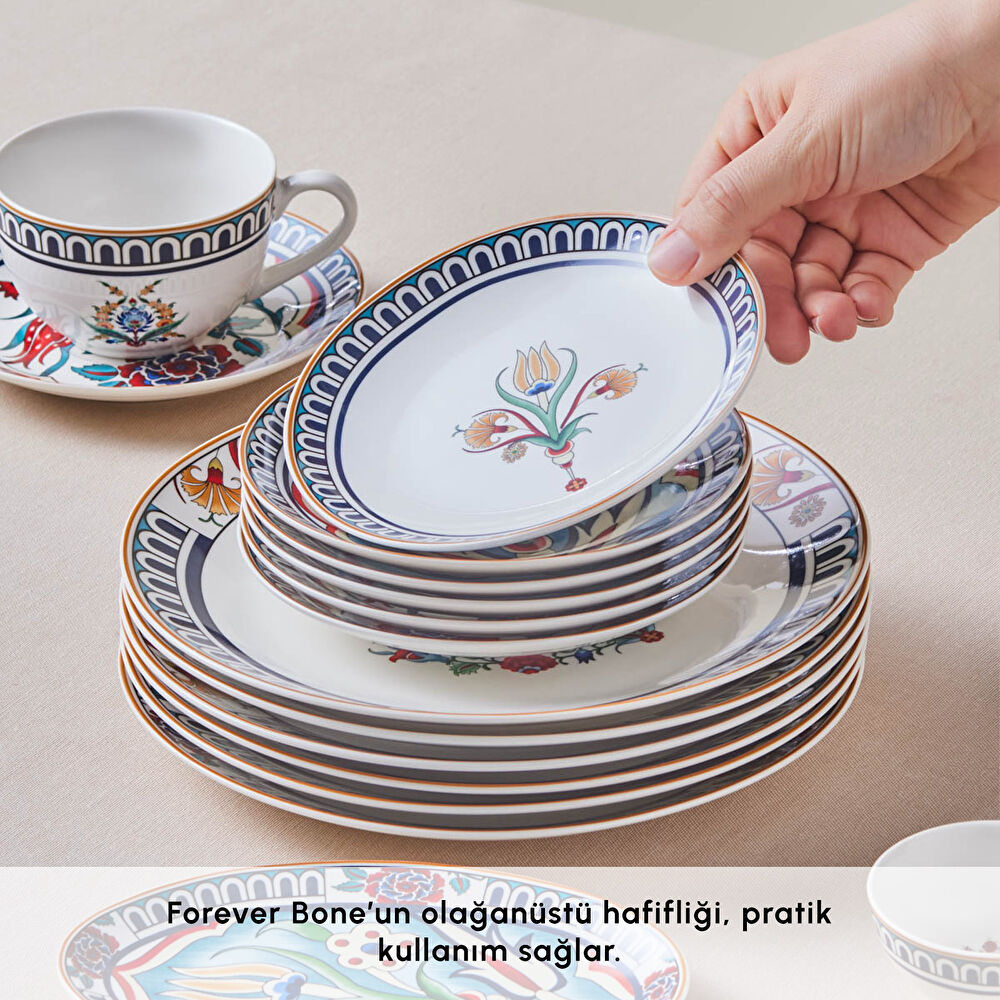 Karaca Forever Bone Palermo 26 Parça 6 Kişilik Kahvaltı Seti thumbnail 6