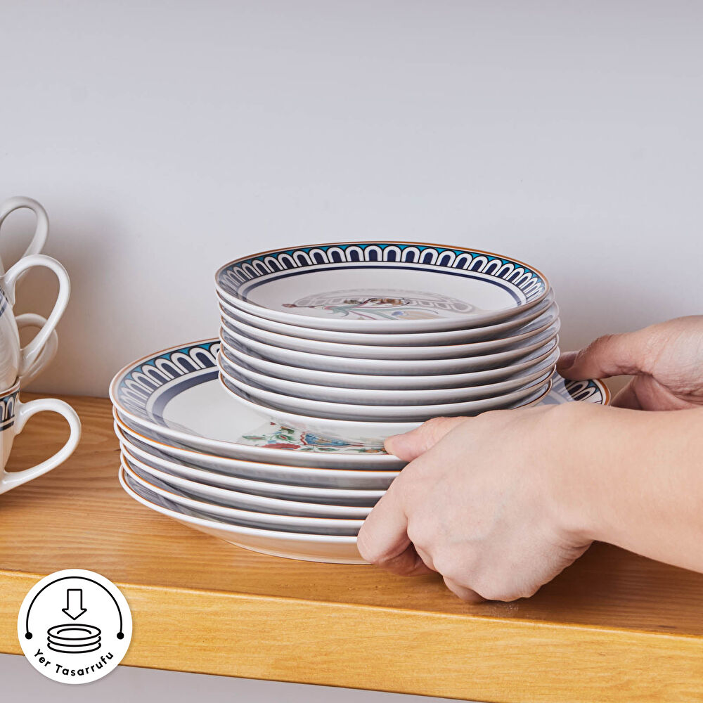 Karaca Forever Bone Palermo 26 Parça 6 Kişilik Kahvaltı Seti thumbnail 8