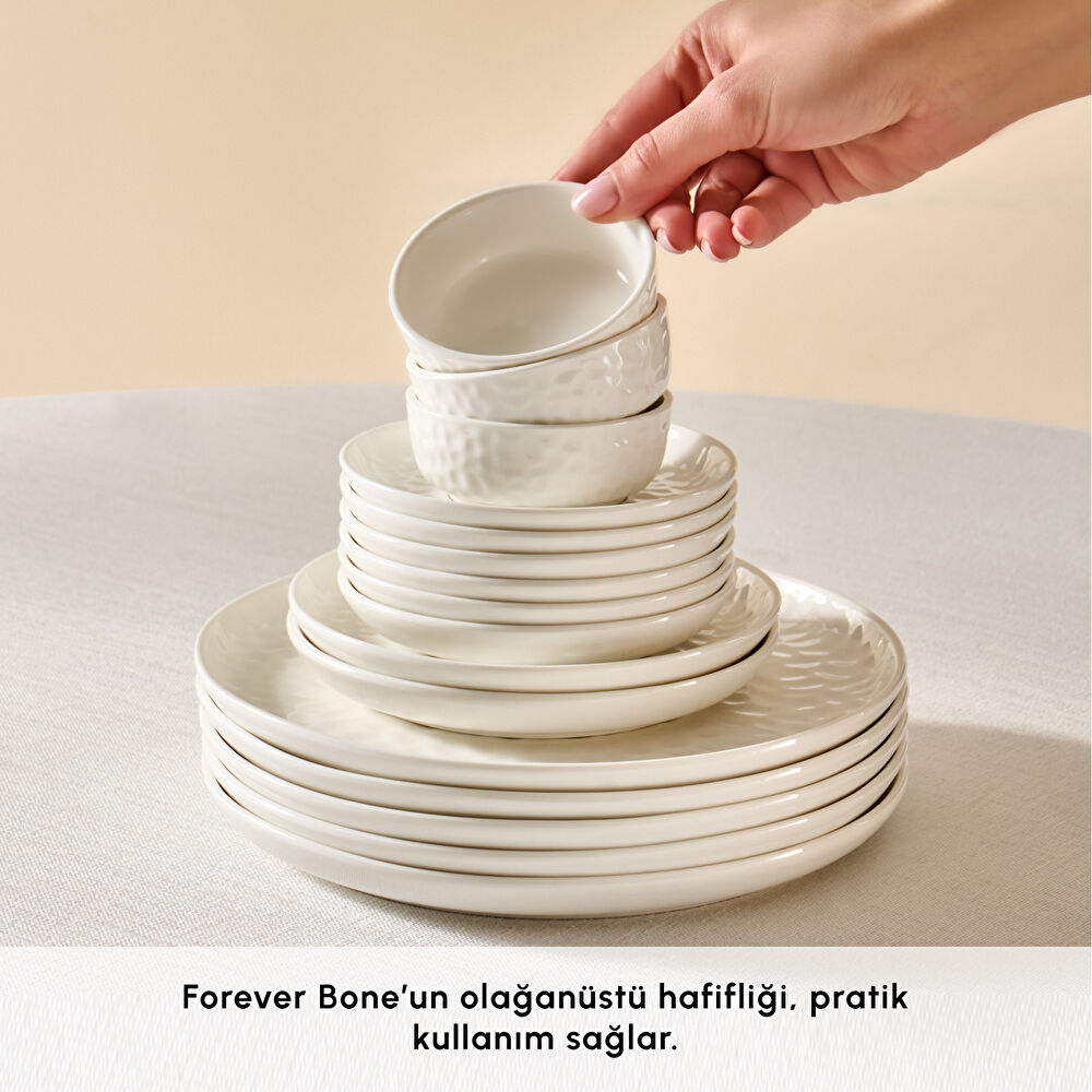 Karaca Forever Bone Rita 26 Parça 6 Kişilik Kahvaltı Takımı thumbnail 6