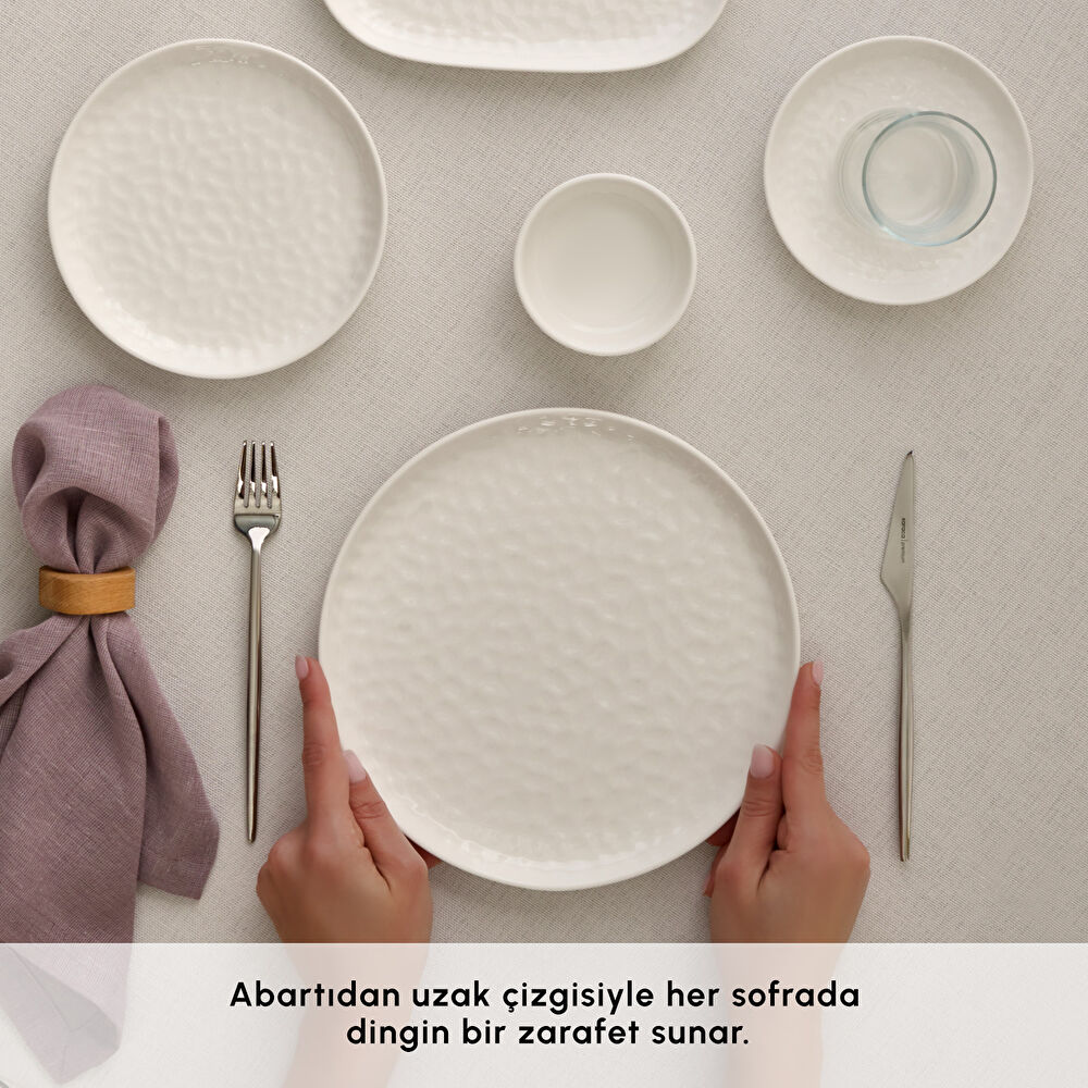 Karaca Forever Bone Rita 26 Parça 6 Kişilik Kahvaltı Takımı thumbnail 4