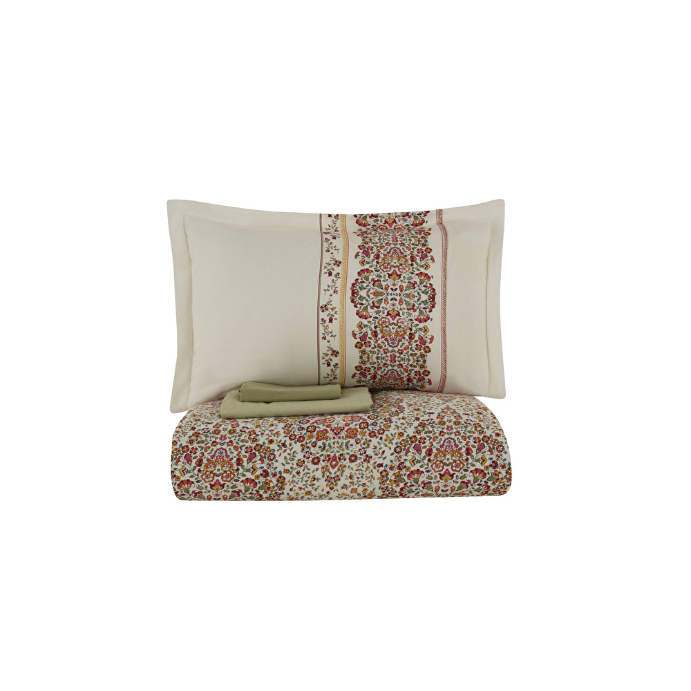 Karaca Home Nicole  Krep Çift Kişilik Nevresım Takımı MultıColour görseli 4