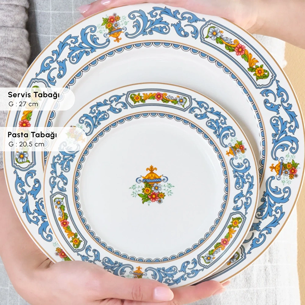 Karaca Forever Bone Vase 24 Parça 6 Kişilik Yemek Takımı thumbnail 7