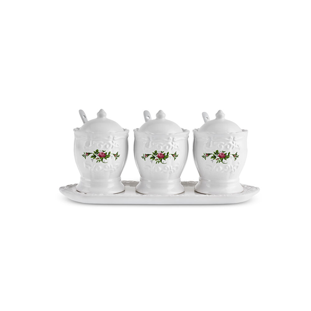 Karaca Antik 3'lü Kaşıklı ve Tepsili Baharat Takımı thumbnail 4