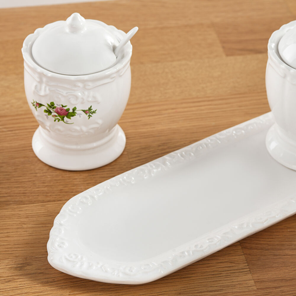 Karaca Antik 3'lü Kaşıklı ve Tepsili Baharat Takımı thumbnail 3