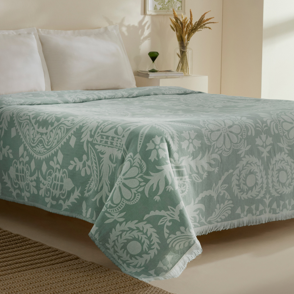 Karaca Home Avery Müslin Çift Kişilik Tek Pike Mint görseli 5
